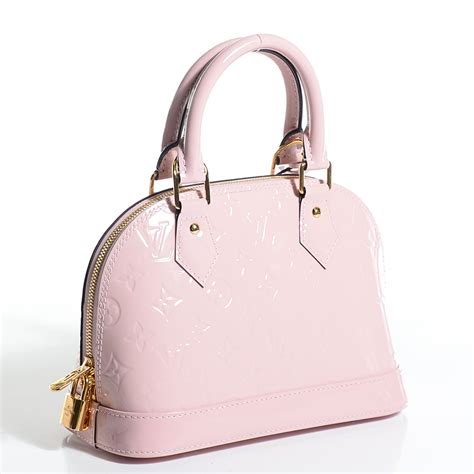 LOUIS VUITTON Vernis Alma BB Rose Ballerine 